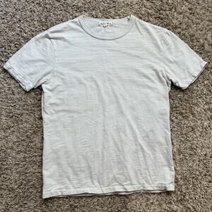 Alex Mill Standard T-Shirt Slub Cotton White Crewneck Short Sleeve Men’s Size S